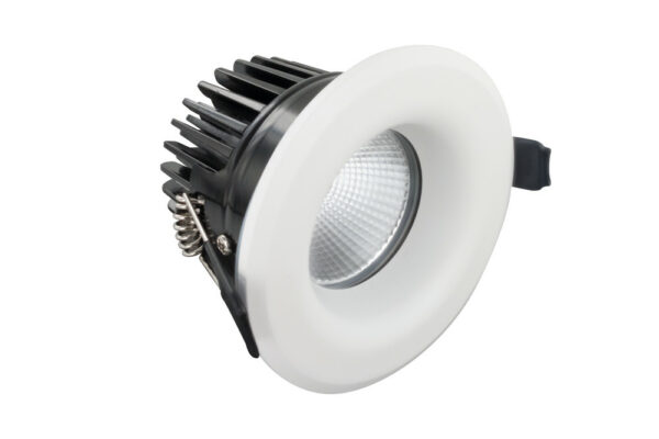Integral ILDLFR70A005 Integral LED Luxfire Fire Rated Downlight - IP65 700Lm 9W 3000K 36° - Matt White 1