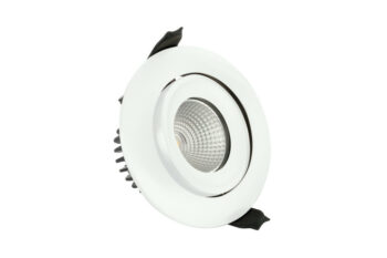 Integral ILDLFR92C005 Integral LED Luxfire Fire Rated Tiltable Downlight - IP65 650Lm 9W 3000K 36° - Matt White 1