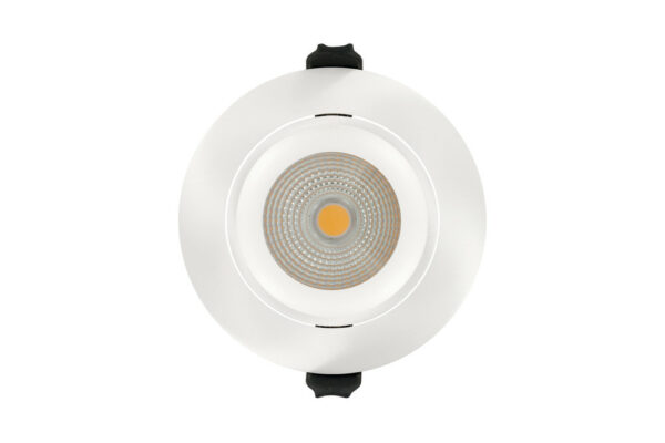 Integral ILDLFR92C009 Integral LED Luxfire Fire Rated Tiltable Downlight - IP65 900Lm 11W 3000K 55° - Matt White 3