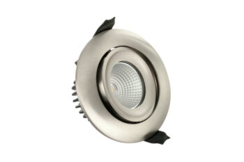 Integral ILDLFR92C015 Integral LED Luxfire Fire Rated Tiltable Downlight - IP65 430Lm 6W 3000K 36° - Satin Nickel 1