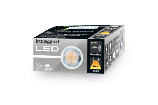 Integral ILMDC003 Integral LED Evolight Dimmable with Connector Box - 410lm 3.8W 2700K 36° Beam Angle 4