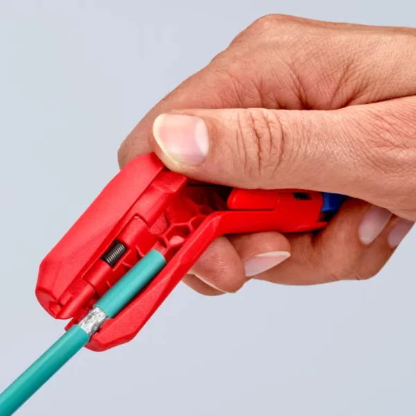 KNIPEX 16 95 02 SB KNIPEX ErgoStrip Universal Stripping Tool for Left-Handers 8