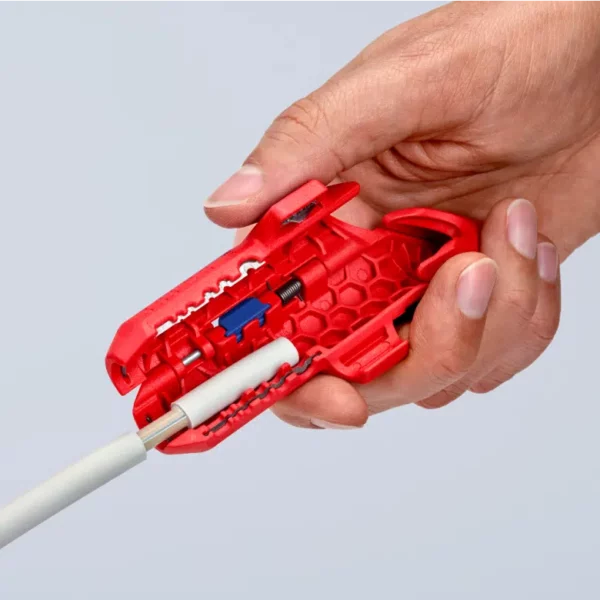 KNIPEX 16 95 02 SB KNIPEX ErgoStrip Universal Stripping Tool for Left-Handers 10