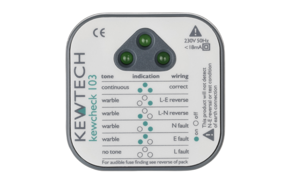 Kewtech KEWCHECK103 Kewtech KEWCHECK 103 Socket Tester 1