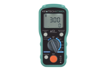 Kewtech KT300DL Digital Insulation/Continuity Tester, 50V-1000V, SPD Testing, Hands-Free, Magnetic Hanger, Portable Electrical Testing.