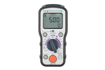 Kewtech KT500 Digital RCD Tester, Type AC, A & Selective, Hands-Free, Magnetic Hanger, Auto-Test, Result Recall, 18th Edition Compliance.