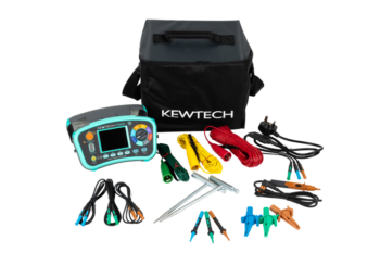 Kewtech KT66ET Kit, KT66DL Multifunction Tester, Earth Spike Kit, 12-in-1 Testing, Loop, RCD, Insulation, Continuity, SPD, EVSE Compatible.
