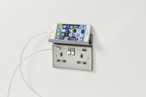Knightsbridge 2GPHGY Knightsbridge 2G Fold Away Phone Holder - Grey