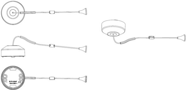 Knightsbridge 8300AB Knightsbridge 10AX 2-Way Pull Cord Switch - Antique Brass 2