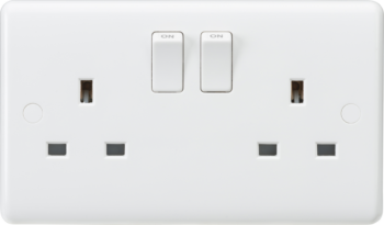 Knightsbridge CU9000S Knightsbridge 13A 2G SP Switched Socket with Twin Earths 1