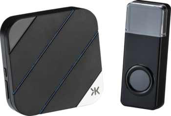 Knightsbridge DC012 Knightsbridge Wireless Plug in Door Chime - Black