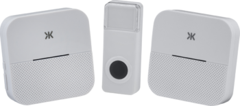 Knightsbridge DC015 Knightsbridge DC015 Wireless Plug-In Dual Receiver Door Chime System - White