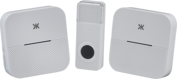 Knightsbridge DC015 Knightsbridge DC015 Wireless Plug-In Dual Receiver Door Chime System - White