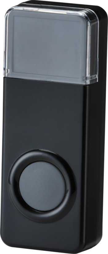 Knightsbridge DCBPB Knightsbridge IP55 Wireless Bell Push - Black