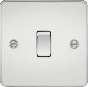 Knightsbridge FP1200PC Knightsbridge Flat Plate 10AX 1G Intermediate Switch - Polished Chrome