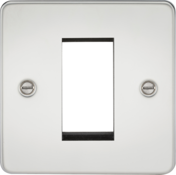 Knightsbridge FP1GPC Knightsbridge Flat Plate 1G Modular Faceplate - Polished Chrome
