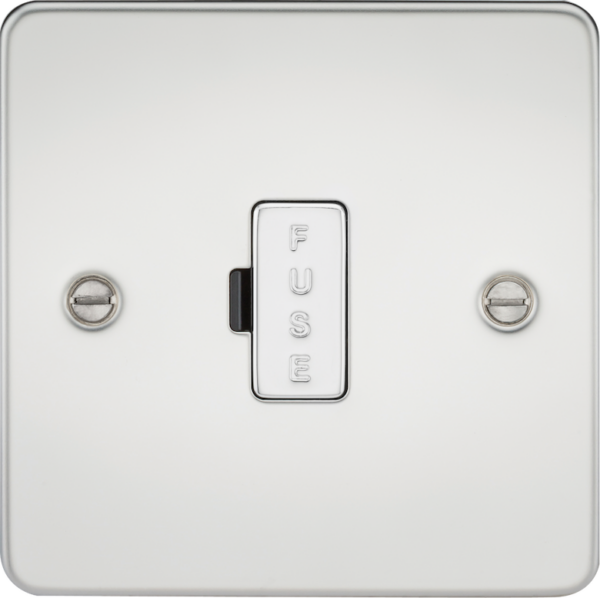 Knightsbridge FP6000PC Knightsbridge Flat Plate 13A Fused Spur Unit - Polished Chrome