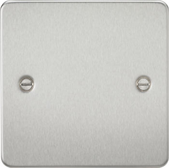 Knightsbridge FP8350BC Knightsbridge Flat Plate 1G Blanking Plate - Brushed Chrome