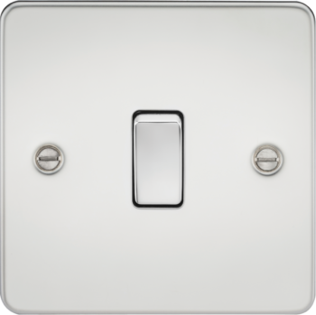Knightsbridge Flat Plate Polished Chrome Switches & Sockets