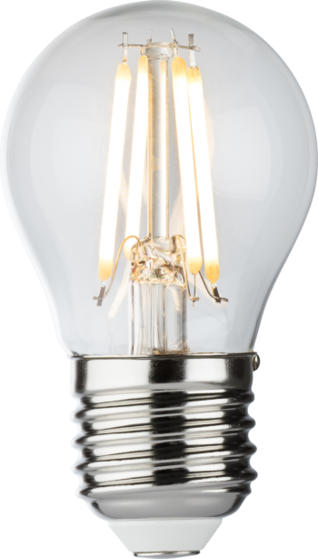 Knightsbridge GBD4AESC Knightsbridge 230V 4W Dimmable LED ES Clear Golf Ball Filament Lamp - 2700K Very Warm White 1