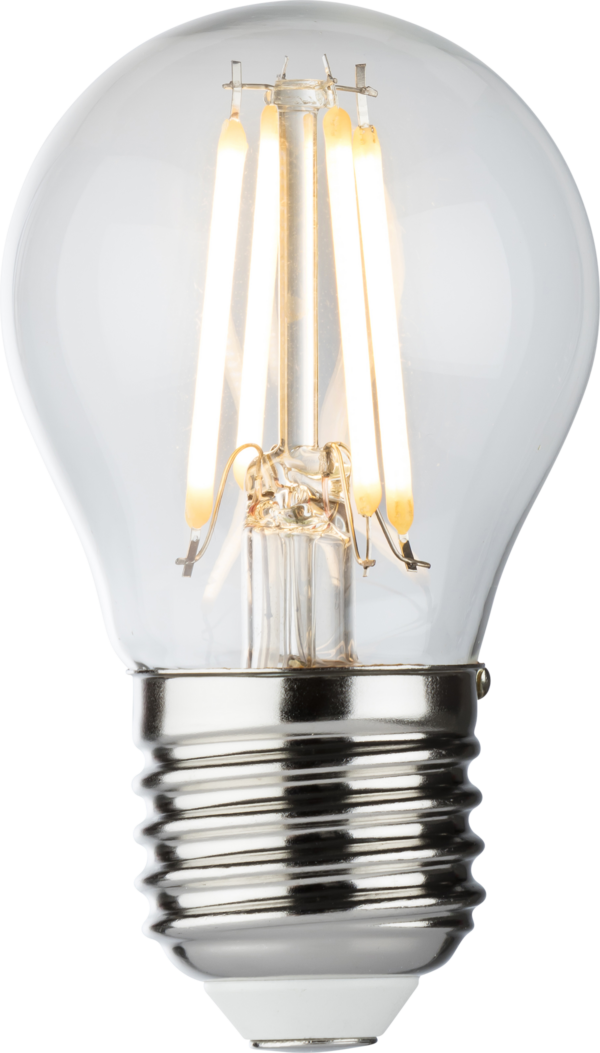 Knightsbridge GBD4AESC Knightsbridge 230V 4W Dimmable LED ES Clear Golf Ball Filament Lamp - 2700K Very Warm White 1