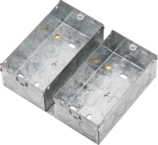 Knightsbridge GSK194MM Knightsbridge 47mm Galvanised Steel Box for Small Combination Multimedia Plate 1