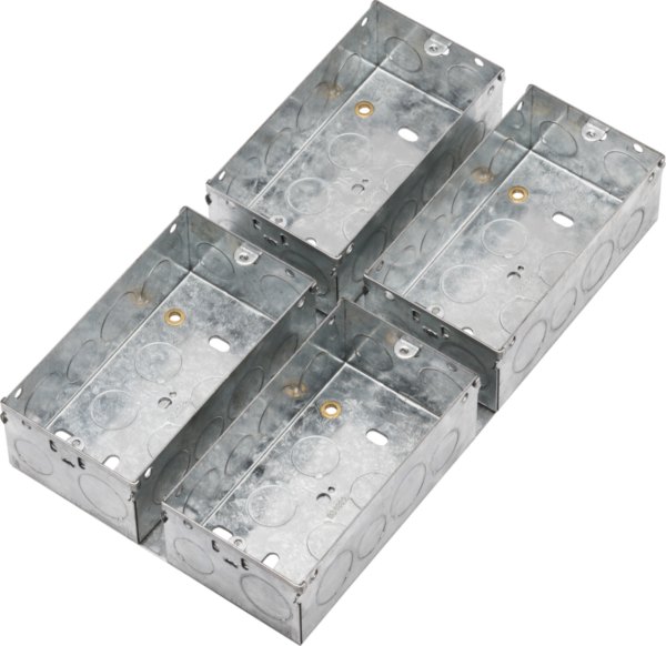 Knightsbridge GSK298MM Knightsbridge 47mm Galvanised Steel Box for Combination Multimedia Plate 1