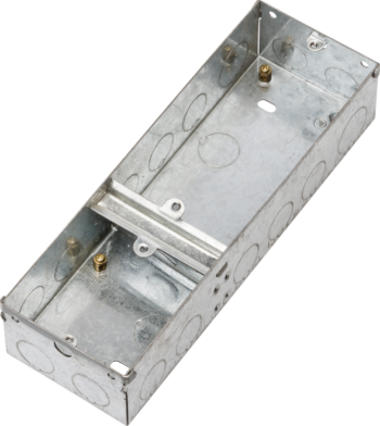 Knightsbridge GSK347D Knightsbridge 3G 47mm Single Plus Double Galvanised Steel Box 1