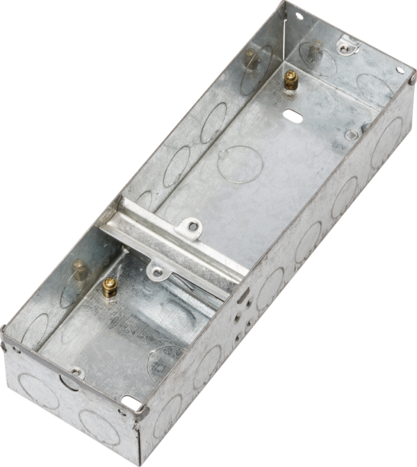 Knightsbridge GSK347D Knightsbridge 3G 47mm Single Plus Double Galvanised Steel Box 1