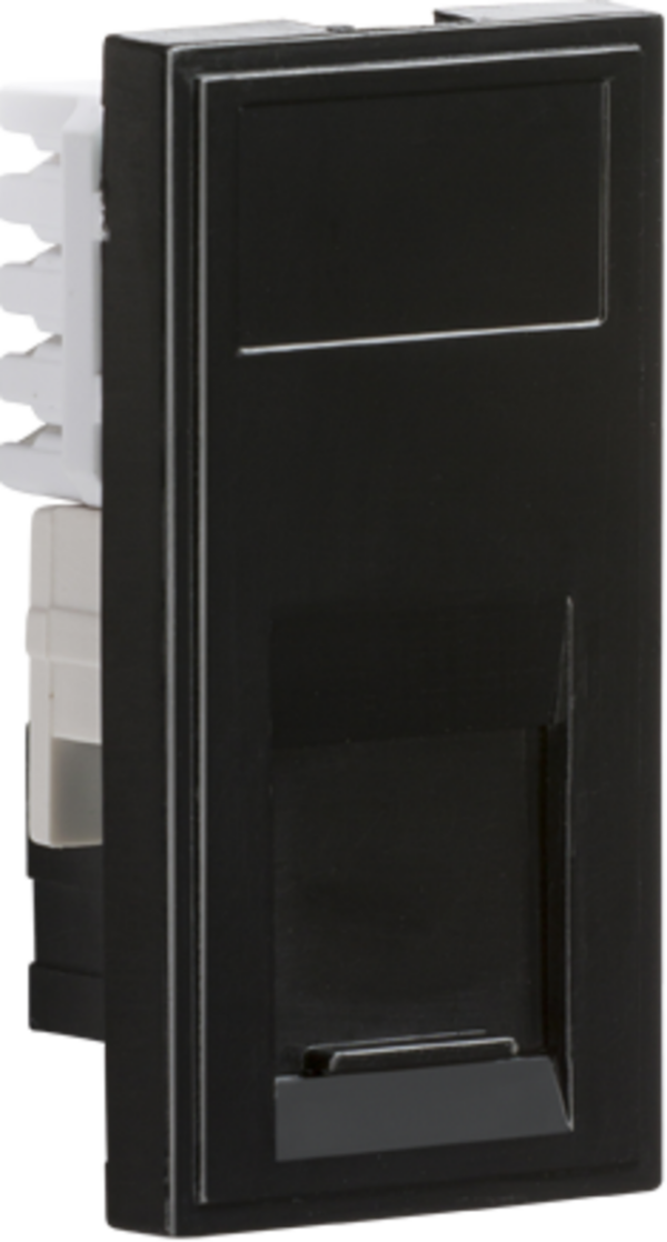 Knightsbridge NETCAT5BK Knightsbridge UTP CAT5E RJ45 Outlet Module 25 x 50mm - Black