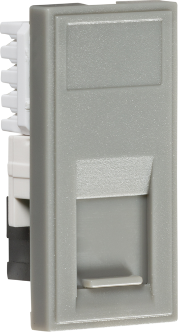 Knightsbridge NETCAT5GY Knightsbridge UTP CAT5E RJ45 Outlet Module 25 x 50mm - Grey