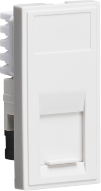 Knightsbridge NETCAT5WH Knightsbridge UTP CAT5E RJ45 Outlet Module 25 x 50mm - White