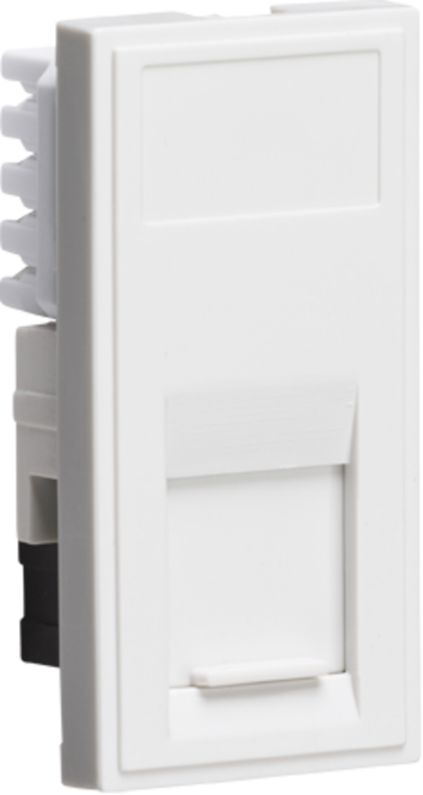 Knightsbridge NETCAT6WH Knightsbridge UTP CAT6 RJ45 Outlet Module 25 x 50mm - White