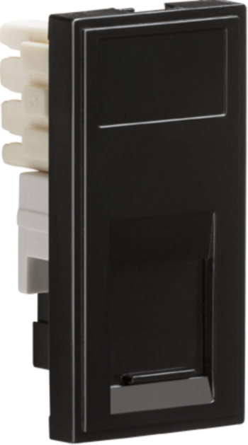 Knightsbridge NETRJ11BK Knightsbridge RJ11 Outlet Module 25 x 50mm (IDC) - Black