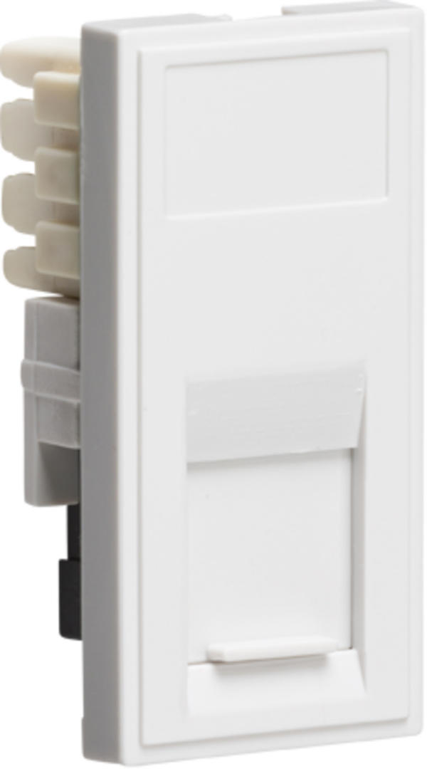 Knightsbridge NETRJ11WH Knightsbridge RJ11 Outlet Module 25 x 50mm (IDC) - White