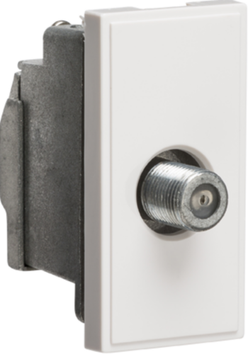 Knightsbridge NETSATSWH Knightsbridge Screened SAT TV Outlet Module 25 x 50mm - White