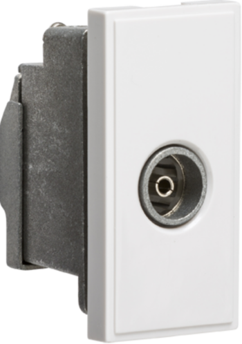 Knightsbridge NETTVSWH Knightsbridge Screened TV Outlet 25 x 50mm - White