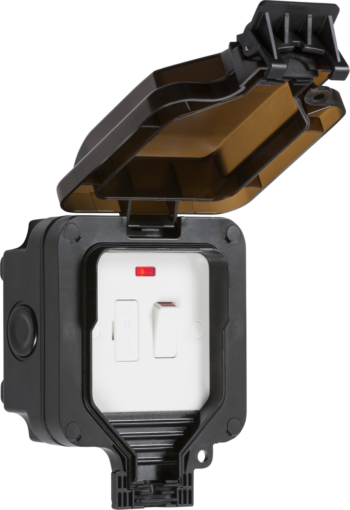 Knightsbridge OP63N Knightsbridge IP66 13A Switched Fused Spur Unit with Neon