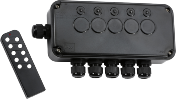 Knightsbridge OP665GBK Knightsbridge IP66 13A 5G Remote Controlled Switch Box