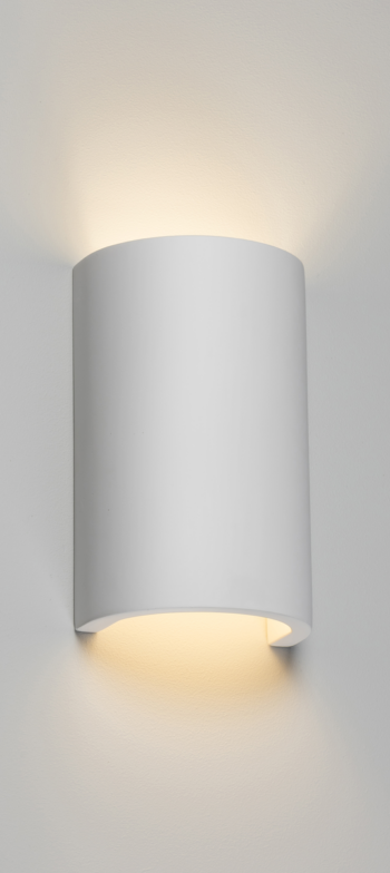 Knightsbridge PWL1 Knightsbridge 230V G9 40W Curved Up and Down Plaster Wall Light 1