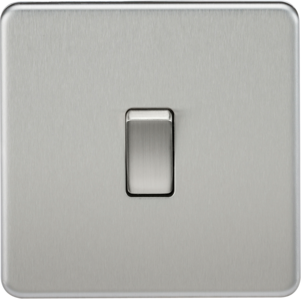 Knightsbridge SF1200BC Knightsbridge Screwless 10AX 1G Intermediate Switch - Brushed Chrome