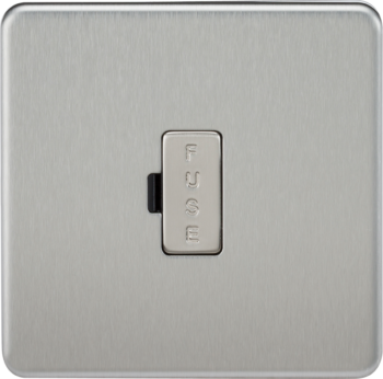 Knightsbridge SF6000BC Knightsbridge Screwless 13A Fused Spur Unit - Brushed Chrome