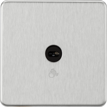 Knightsbridge SFTS1BC Knightsbridge 230V 1G 1-way Touchless Switch - Brushed Chrome