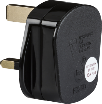 Knightsbridge SN2135B Knightsbridge 13A Rough Use Plug Top (Quick Fix) - Black