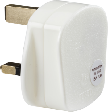 Knightsbridge SN2135W Knightsbridge 13A Rough Use Plug Top (Quick Fix) - White