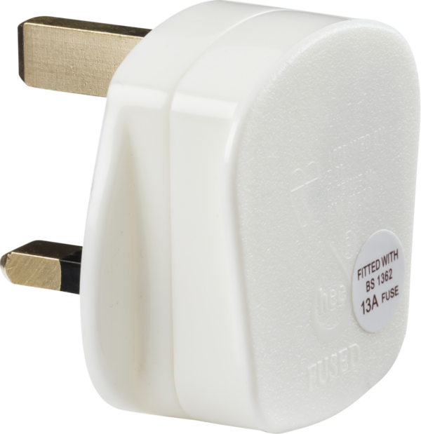Knightsbridge SN2135W Knightsbridge 13A Rough Use Plug Top (Quick Fix) - White