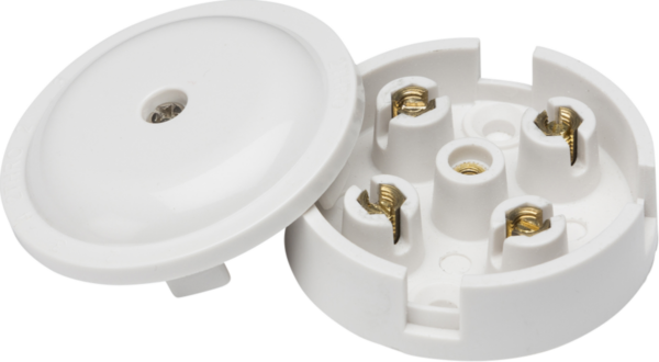 Knightsbridge SN8400 Knightsbridge 5A Junction Box 4-Terminal 59 mm - White 1