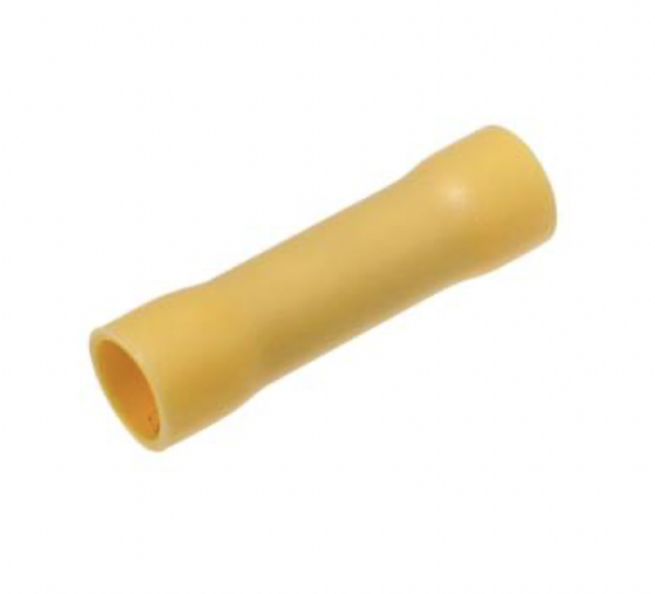 Live Electrical BC6Y 6mm Yellow Butt Crimp Connector - Pack of 50