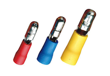 Live Electrical BF15R Insulated 1.5mm Bullet Connector Red Female - Pack of 100 2