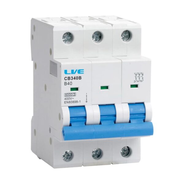 Live Electrical CB340C Live Electrical CB340C 3 Pole 40A C Curve 10kA MCB 1